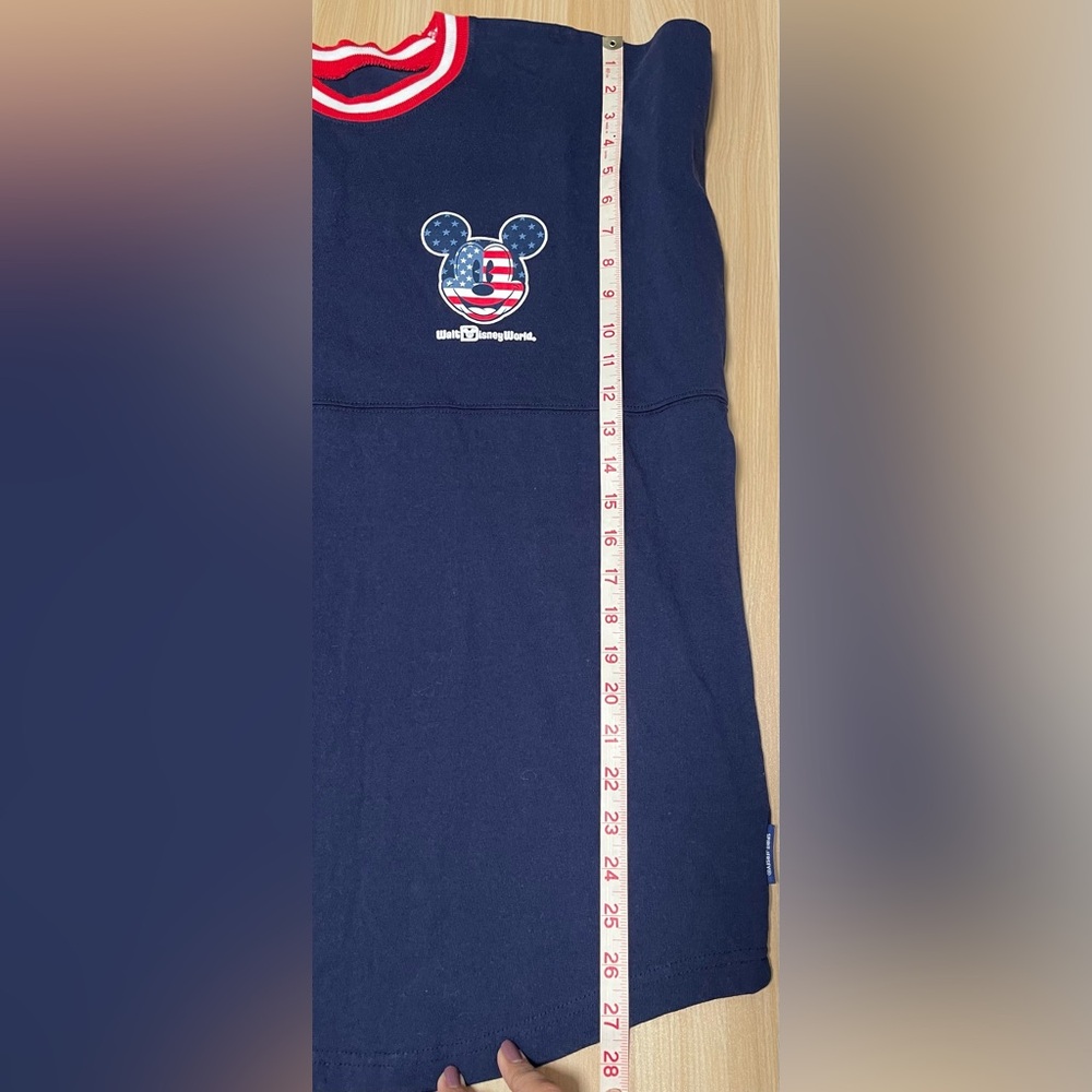 Walt Disney World Mickey Mouse Flag Americana Spirit Jersey‎ Red White Blue Sz S - Picture 6 of 9